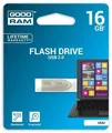 16 GB USB flash disk 2.0, 20/5 MB/s, kov, GOODRAM „EAZZY“