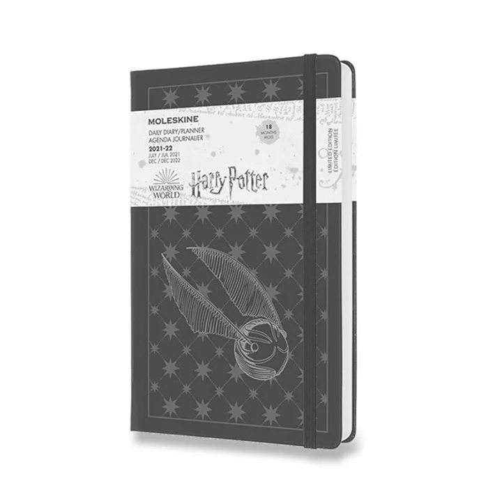 Hlavný obrázok produktu 18měsíční diář Moleskine 2021-22 Harry Potter - tvrdé desky L, denní, černý