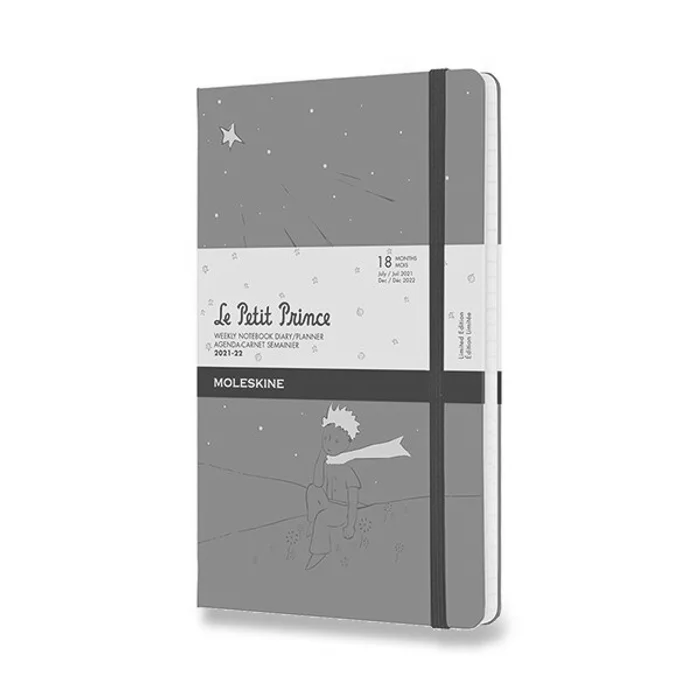Hlavný obrázok produktu 18měsíční diář Moleskine 2021-22 Le Petit Prince - tvrdé desky L, týdenní, zelený