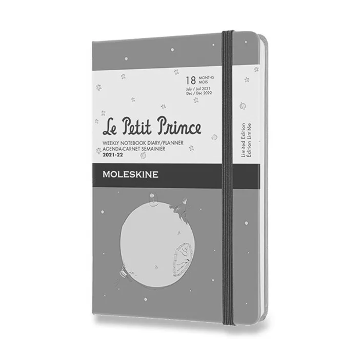 Hlavný obrázok produktu 18měsíční diář Moleskine 2021-22 Le Petit Prince - tvrdé desky S, týdenní, šedý