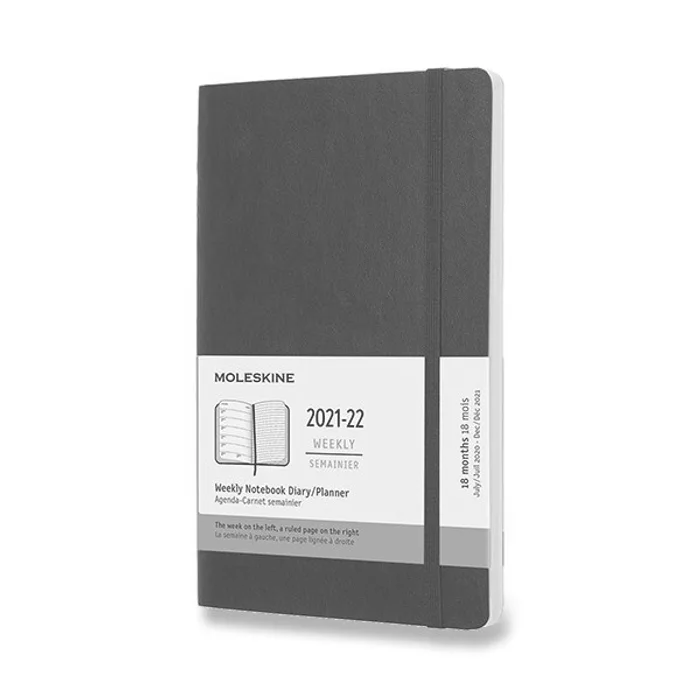 Hlavný obrázok produktu 18měsíční diář Moleskine 2021-22 - měkké desky modrý