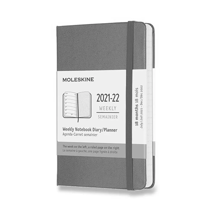 Hlavný obrázok produktu 18měsíční diář Moleskine 2021-22 - tvrdé desky červený
