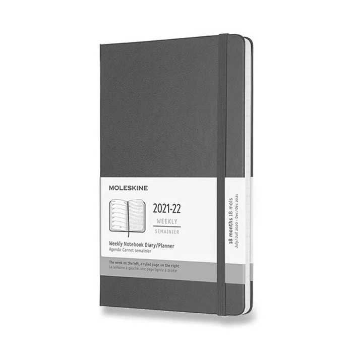 Hlavný obrázok produktu 18měsíční diář Moleskine 2021-22 - tvrdé desky modrý