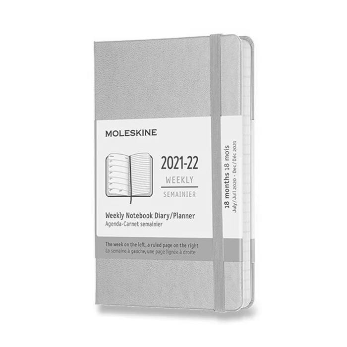 Hlavný obrázok produktu 18měsíční diář Moleskine 2021-22 - tvrdé desky sv. zelený