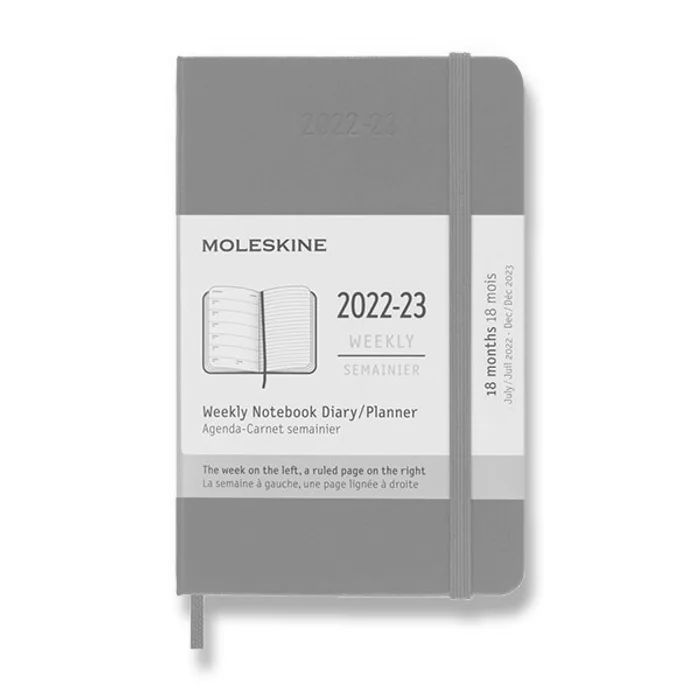 Hlavný obrázok produktu 18měsíční diář Moleskine 2022-23 - tvrdé desky tyrkysově modrý