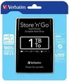 Verbatim externý pevný disk, Store N Go, 2.5", USB 3.0 (3.2 Gen 1), 1TB, 53023, čierny
