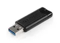 256GB USB Flash disk PinStripe, USB 3.0, VERBATIM, čierny