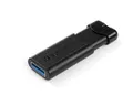 256GB USB Flash disk PinStripe, USB 3.0, VERBATIM, čierny