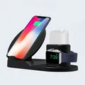 Ďalší obrázok produktu 3v1 bezdrôtová nabíjačka, pre telefón, Apple Watch a Airpods, čierna, 5/9V, 15W, Qi