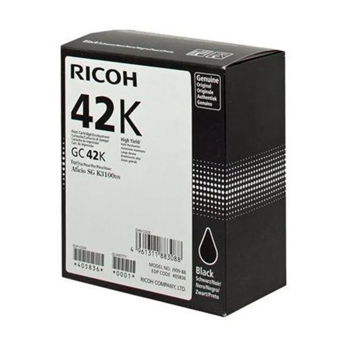 Hlavný obrázok produktu 405836 gelová cartridge pror SG K3100DN tiskárnu, RICOH Typ GC41KH černá, 10tis.stran