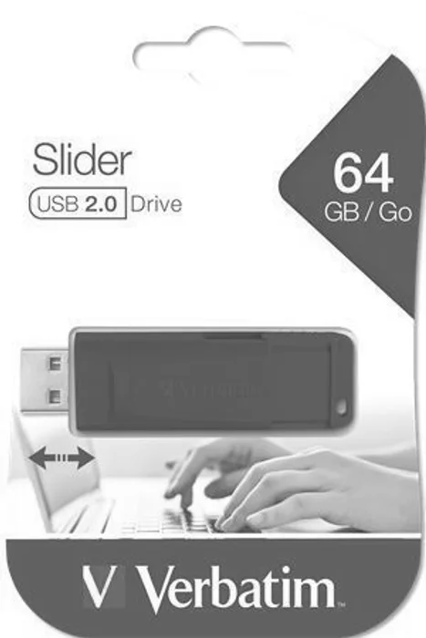 Hlavný obrázok produktu 64GB USB Flash 2.0 "Slider", VERBATIM, černý