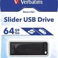 Ďalší obrázok produktu 64GB USB Flash 2.0 Slider, VERBATIM, čierny