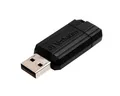 8 GB USB Flash 2.0, 10/4 MB/s, pruhovaný, VERBATIM, čierny