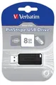 8 GB USB Flash 2.0, 10/4 MB/s, pruhovaný, VERBATIM, čierny