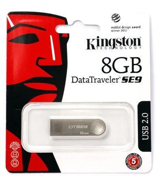 Hlavný obrázok produktu 8GB USB Flash 2.0, 10/5MB/sec, Kingston "DT SE9"