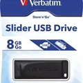 Ďalší obrázok produktu 8GB USB Flash 2.0 "Slider", VERBATIM, čierny