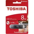 8GB USB flash disk "SUZAKU", čierna, USB 3.0, 70/10 MB/s, TOSHIBA