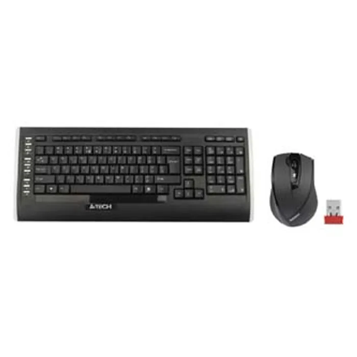Hlavný obrázok produktu A4Tech 9300F, Sada klávesnice s bezdrátovou optickou myší, AAA, US, klasická, 2.4 [GHz],