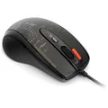 A4Tech Myš F5, 3000DPI, optická, 7tl., drôtová USB, čierna, herná, V-Track, pamäť 160kB