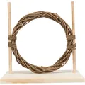 Agility set pre hlodavce - prekážka, kruh, drevo/prútie, 28 × 26 × 12 cm