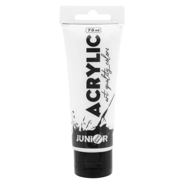 Hlavný obrázok produktu Akrylová barva JUNIOR 75 ml - bílá/white