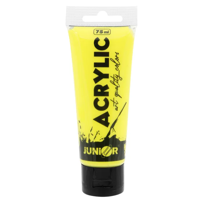 Hlavný obrázok produktu Akrylová barva JUNIOR 75 ml - žlutá/yellow