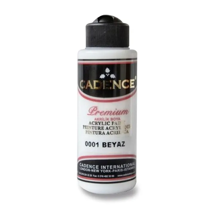 Hlavný obrázok produktu Akrylové barvy Cadence Premium 120 ml, bílá