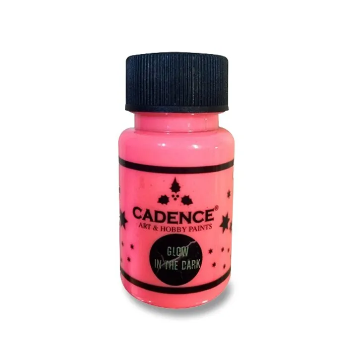 Hlavný obrázok produktu Akrylové barvy Cadence Premium 50 ml, svítící ve tmě, růžová