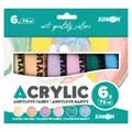 Akrylové farby JUNIOR 75 ml - 6 ks sada Pastel