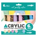 Akrylové farby JUNIOR 75 ml - 6 ks sada Pastel