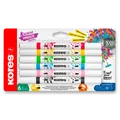 Akrylové popisovače Kores Kreative Markers - sada 6 farieb