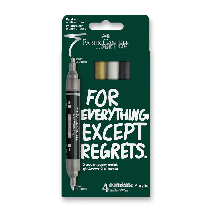 Hlavný obrázok produktu Akrylový popisovač Faber-Castell Multimark Classics [4 ks]