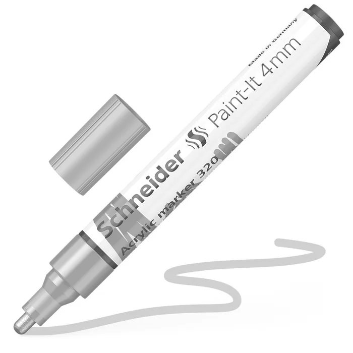 Hlavný obrázok produktu Akrylový popisovač "Paint-It 320", stříbrná, 4 mm, SCHNEIDER
