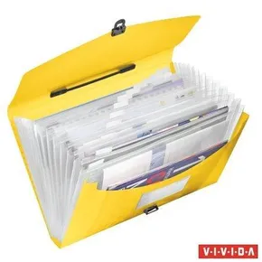 Taška s držadlom a priehradkami Esselte VIVIDA, VIVIDA Žltá