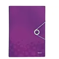 Aktovka s priehradkami Leitz WOW, PP, purpurová