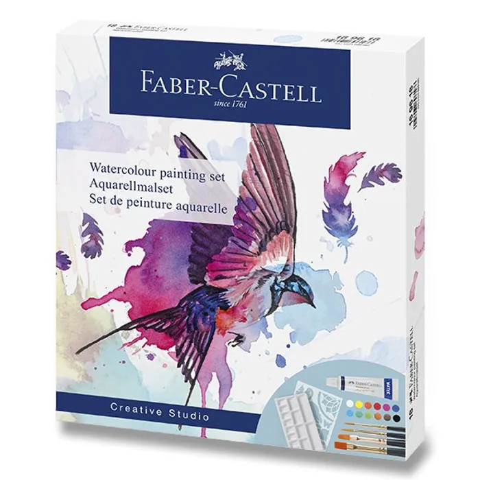 Hlavný obrázok produktu Akvarelové barvy Faber-Castell 169618 sada 18 ks