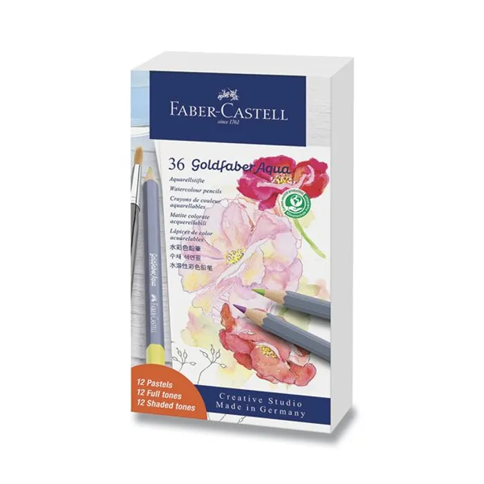 Hlavný obrázok produktu Akvarelové pastelky Faber-Castell 114639 Goldfaber Aqua Pastel 36 barev