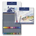 Akvarelové pastelky Faber-Castell 114648 Goldfaber Aqua plechová krabička, 48 farieb
