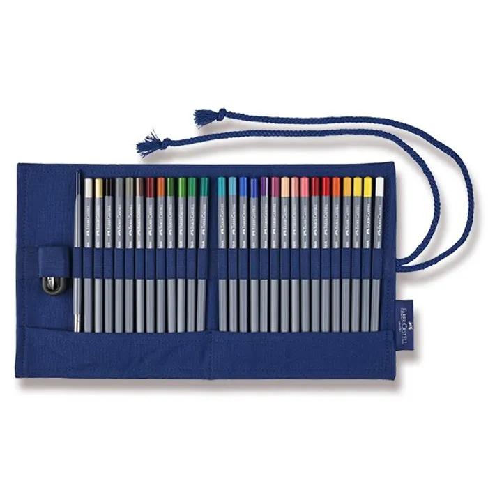 Hlavný obrázok produktu Akvarelové pastelky Faber-Castell 114652 Goldfaber Aqua textilní pouzdro, 27 barev