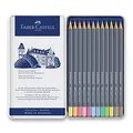 Ďalší obrázok produktu Akvarelové pastelky Faber-Castell Goldfaber Aqua Pastel, plechová krabička, 12 farieb
