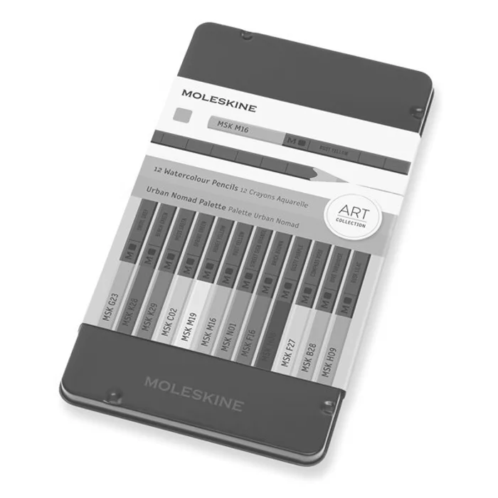 Hlavný obrázok produktu Akvarelové pastelky Moleskine - kovový box pastelové, 12 ks