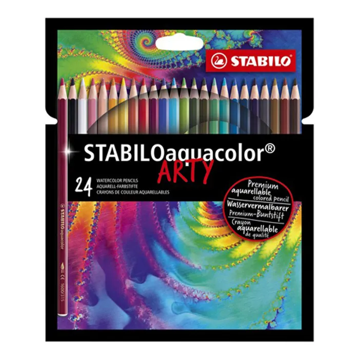 Hlavný obrázok produktu Akvarelové pastelky STABILOaquacolor ARTY - sada 24 barev