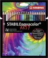 Ďalší obrázok produktu Akvarelové pastelky STABILOaquacolor ARTY - sada 24 barev