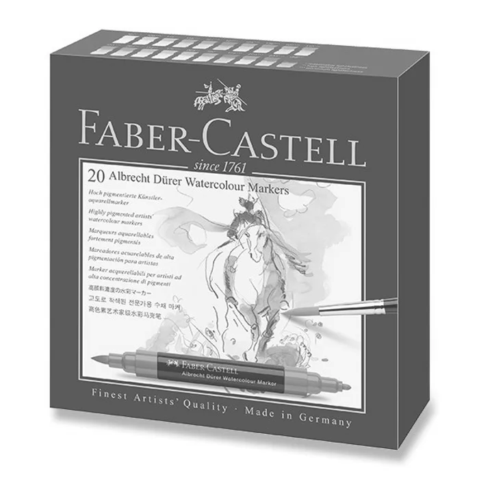 Hlavný obrázok produktu Akvarelové popisovače Faber-Castell 160320 Albrecht Dürer 20 barev