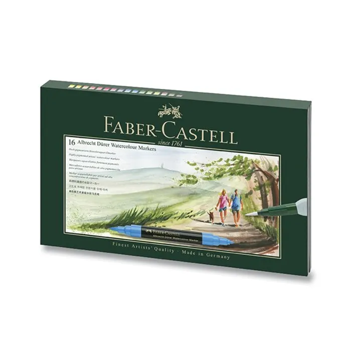 Hlavný obrázok produktu Akvarelové popisovače Faber-Castell Albrecht Dürer 16 barev