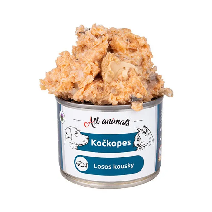 Hlavný obrázok produktu ALL ANIMALS konzerva KOČKOPES losos kousky, 200 g