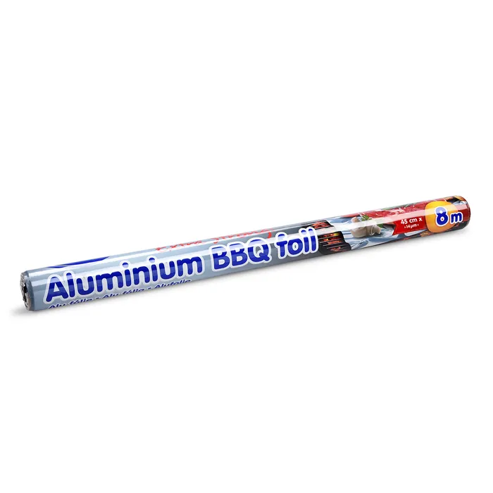 Hlavný obrázok produktu Alu fólie na grilování 14µm 45cm x 8m jednotlivě balená [1 ks]