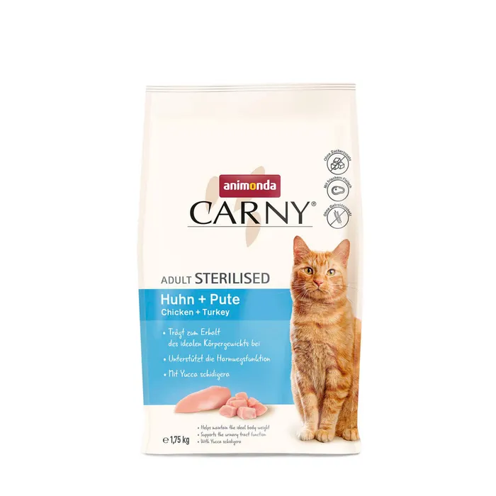 Hlavný obrázok produktu ANIMONDA Carny Sterilised - kuře + krůta 1.75 kg