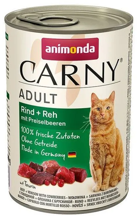 Hlavný obrázok produktu ANIMONDA konzerva CARNY Adult - hovězí, srnčí,brusinky 400g