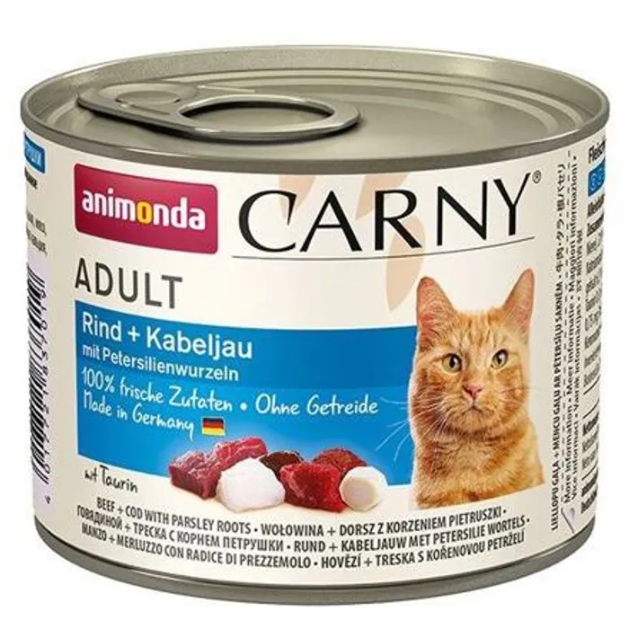 Hlavný obrázok produktu ANIMONDA konzerva CARNY Adult - hovězí, treska, petržel 200g